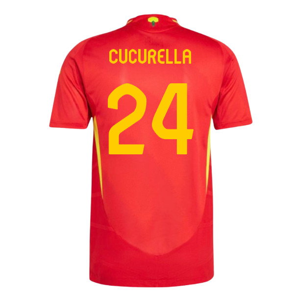 2024-2025 Spain Authentic Home Shirt (Cucurella 24)