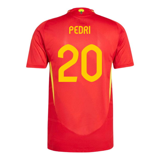 2024-2025 Spain Authentic Home Shirt (Pedri 20)