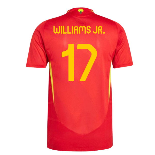 2024-2025 Spain Authentic Home Shirt (Williams JR. 17)