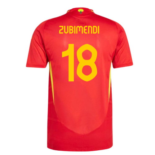 2024-2025 Spain Authentic Home Shirt (Zubimendi 18)