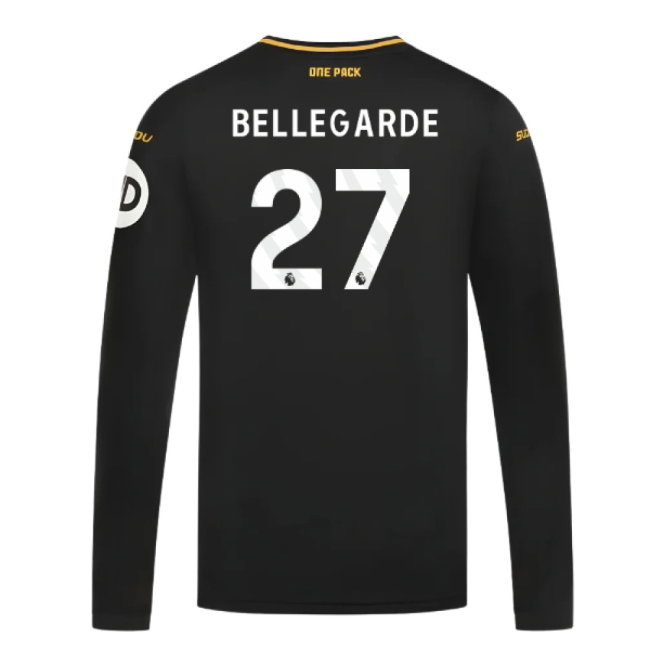 2024-2025 Wolves Long Sleeve Away Shirt (Bellegarde 27)