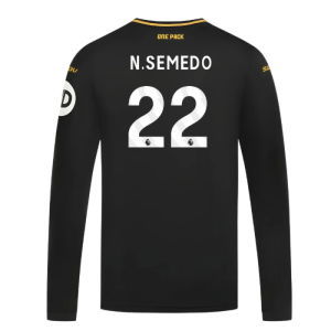 2024-2025 Wolves Long Sleeve Away Shirt (N.Semedo 22)