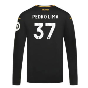2024-2025 Wolves Long Sleeve Away Shirt (Pedro Lima 37)