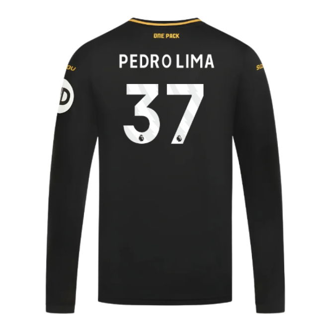 2024-2025 Wolves Long Sleeve Away Shirt (Pedro Lima 37)