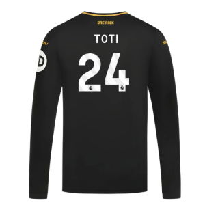 2024-2025 Wolves Long Sleeve Away Shirt (Toti 24)