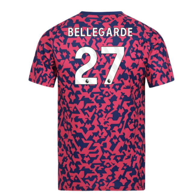 2024-2025 Wolves Pre Match T-Shirt - Blue/Pink (Bellegarde 27)