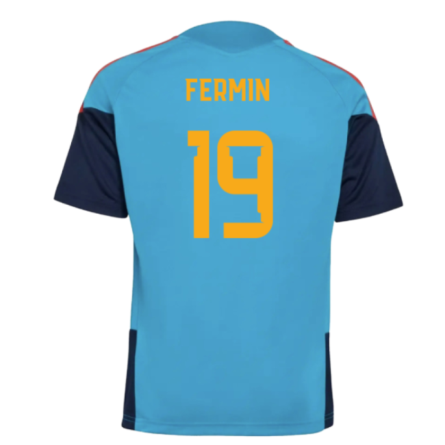 2025-2025 Spain Training Jersey (Bold Aqua) - Kids (Fermin 19)