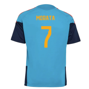 2025-2025 Spain Training Jersey (Bold Aqua) - Kids (Morata 7)