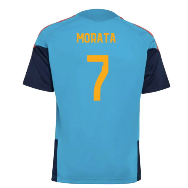 2025-2025 Spain Training Jersey (Bold Aqua) - Kids (Morata 7)