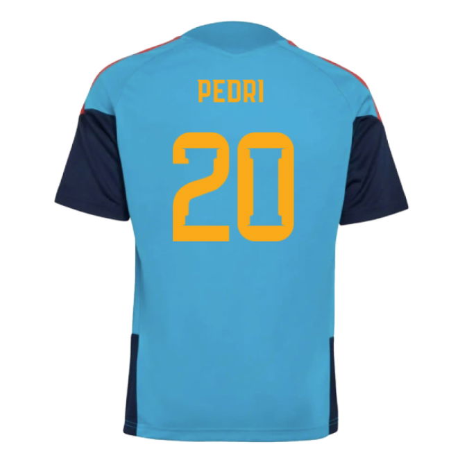2025-2025 Spain Training Jersey (Bold Aqua) - Kids (Pedri 20)
