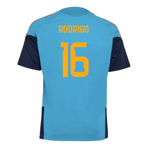 2025-2025 Spain Training Jersey (Bold Aqua) - Kids (Rodrigo 16)