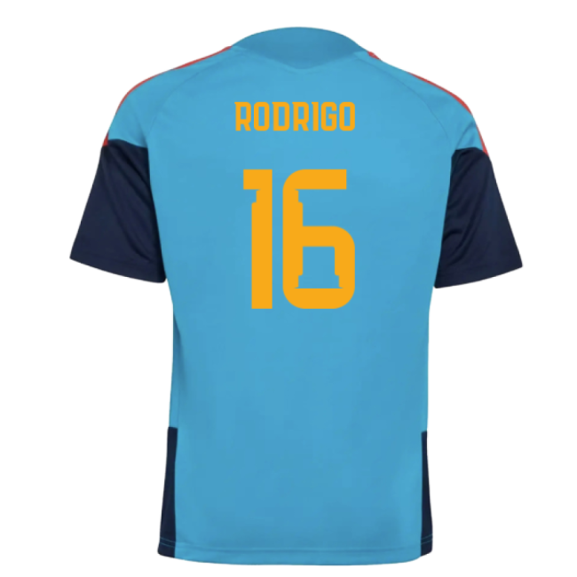 2025-2025 Spain Training Jersey (Bold Aqua) - Kids (Rodrigo 16)