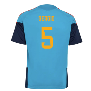 2025-2025 Spain Training Jersey (Bold Aqua) - Kids (Sergio 5)