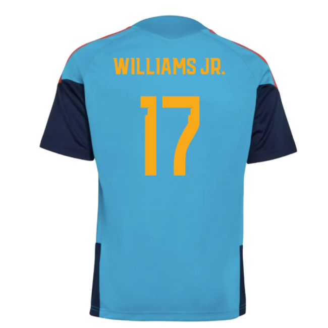 2025-2025 Spain Training Jersey (Bold Aqua) - Kids (Williams Jr. 17)