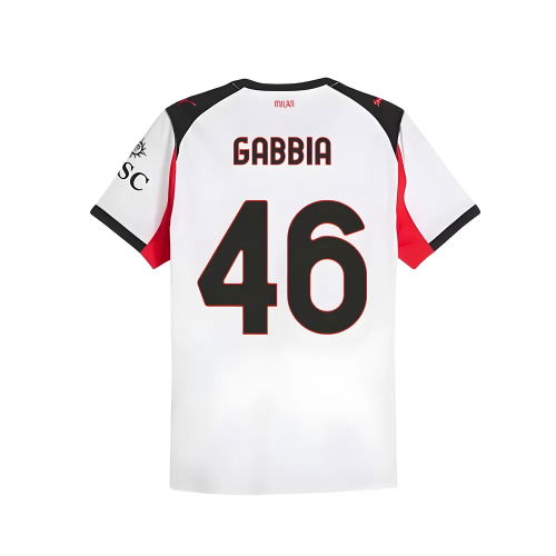 2025-2026 AC Milan Authentic Away Shirt (Gabbia 46)
