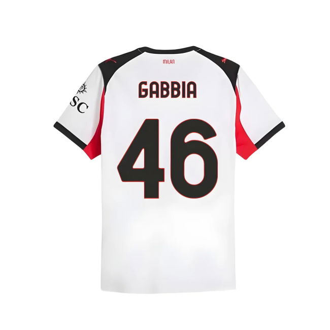 2025-2026 AC Milan Authentic Away Shirt (Gabbia 46)