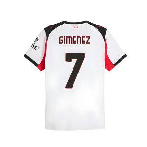 2025-2026 AC Milan Authentic Away Shirt (Gimenez 7)