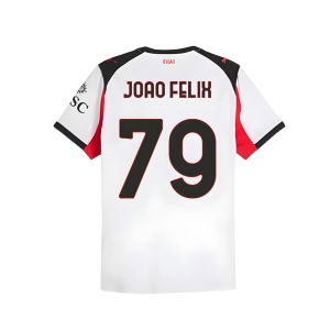 2025-2026 AC Milan Authentic Away Shirt (Joao Felix 79)