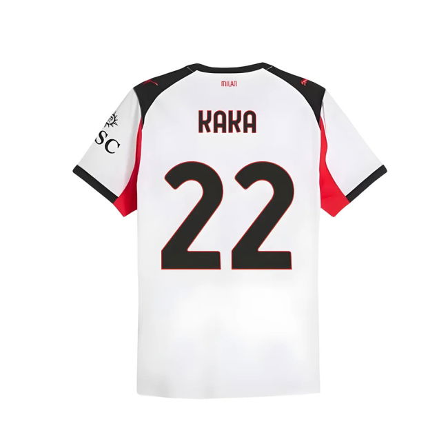2025-2026 AC Milan Authentic Away Shirt (Kaka 22)