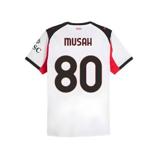 2025-2026 AC Milan Authentic Away Shirt (Musah 80)