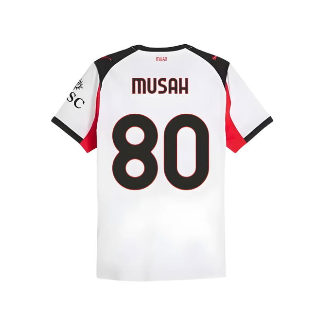 2025-2026 AC Milan Authentic Away Shirt (Musah 80)