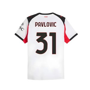 2025-2026 AC Milan Authentic Away Shirt (Pavlovic 31)
