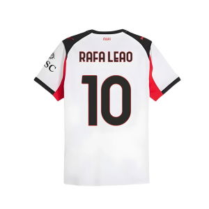 2025-2026 AC Milan Authentic Away Shirt (Rafa Leao 10)