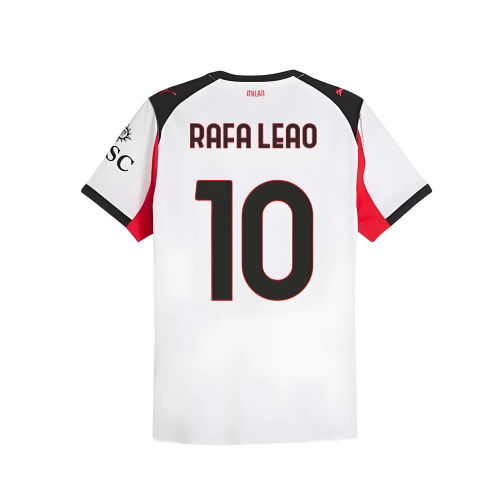 2025-2026 AC Milan Authentic Away Shirt (Rafa Leao 10)