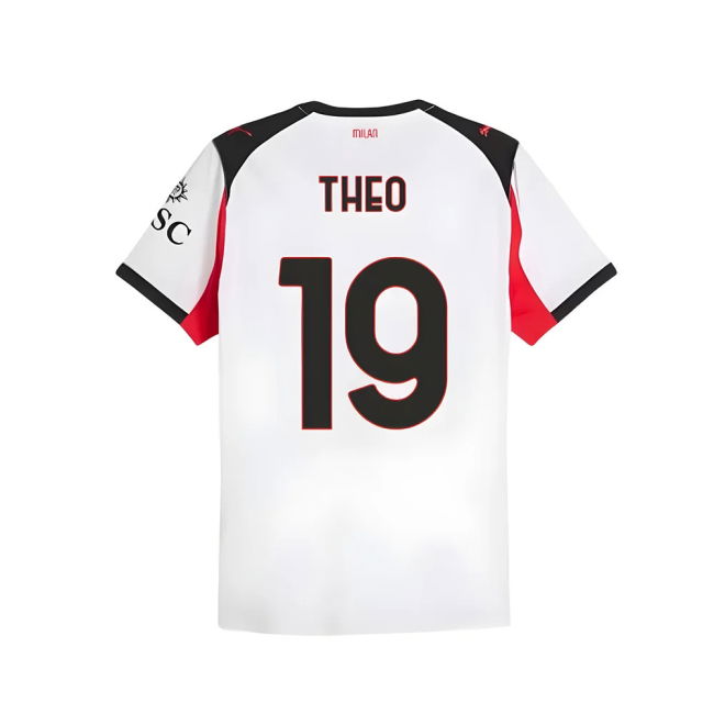 2025-2026 AC Milan Authentic Away Shirt (Theo 19)