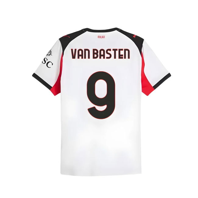 2025-2026 AC Milan Authentic Away Shirt (Van Basten 9)