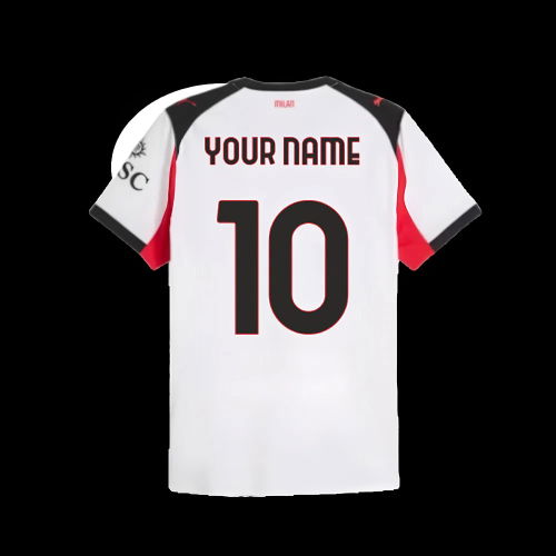 2025-2026 AC Milan Authentic Away Shirt (Your Name)