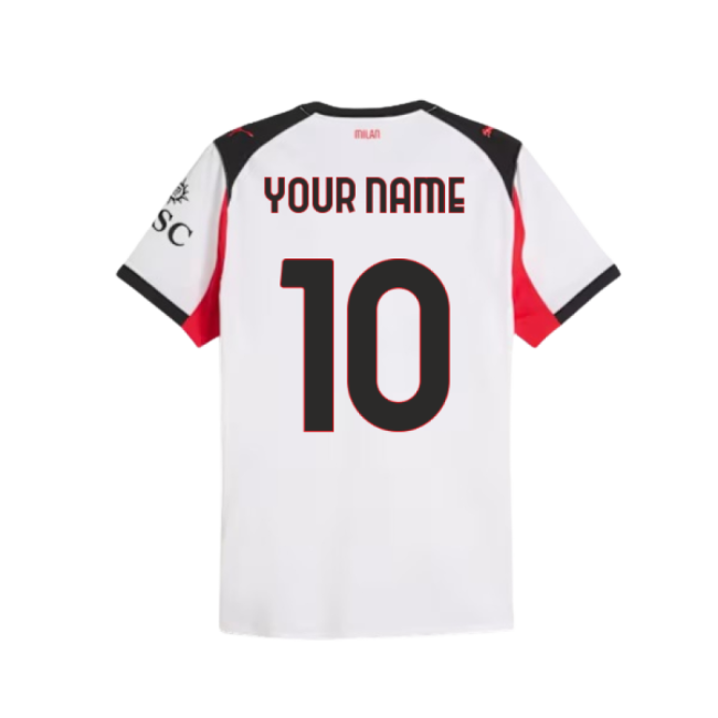 2025-2026 AC Milan Authentic Away Shirt (Your Name)