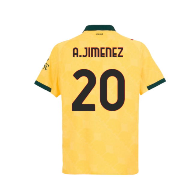 2025-2026 AC Milan Authentic Third Shirt (A.Jimenez 20)