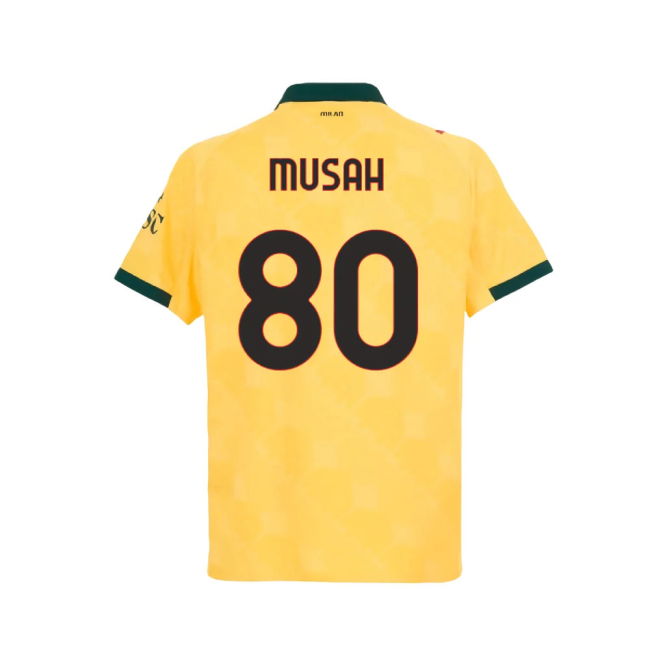 2025-2026 AC Milan Authentic Third Shirt (Musah 80)