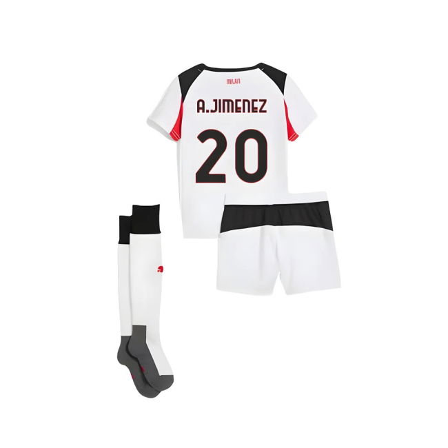 2025-2026 AC Milan Away Mini Kit (A.Jimenez 20)