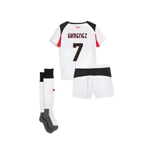 2025-2026 AC Milan Away Mini Kit (Gimenez 7)