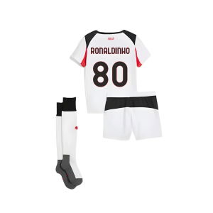 2025-2026 AC Milan Away Mini Kit (Ronaldinho 80)