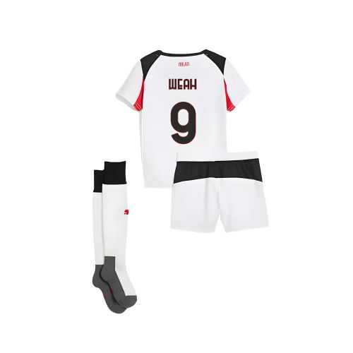 2025-2026 AC Milan Away Mini Kit (Weah 9)