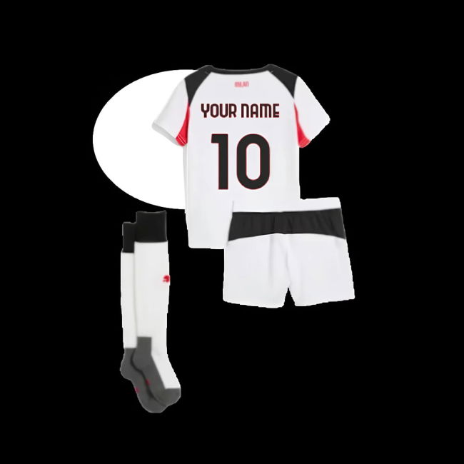 2025-2026 AC Milan Away Mini Kit (Your Name)