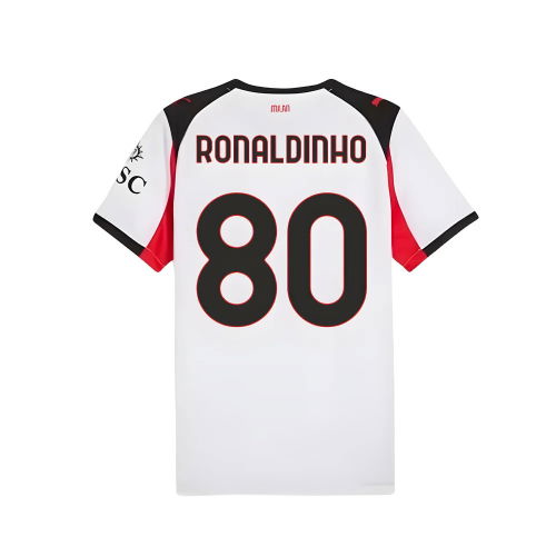 2025-2026 AC Milan Away Shirt (Ronaldinho 80)