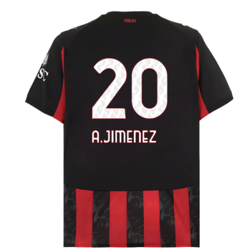 2025-2026 AC Milan Home Shirt (A.Jimenez 20)