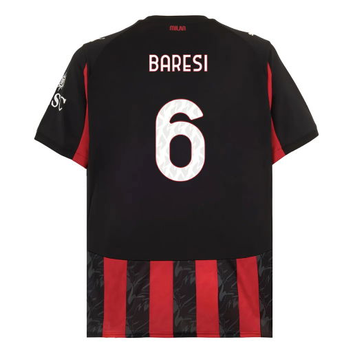 2025-2026 AC Milan Home Shirt (Baresi 6)