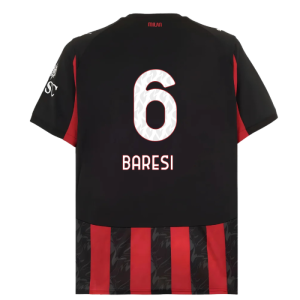 2025-2026 AC Milan Home Shirt (Baresi 6)