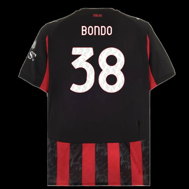 2025-2026 AC Milan Home Shirt (Bondo 38)