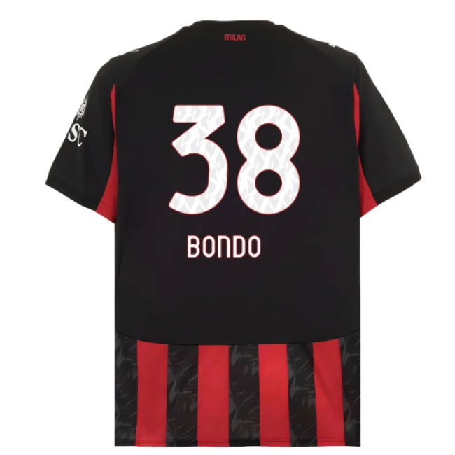 2025-2026 AC Milan Home Shirt (Bondo 38)