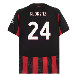 2025-2026 AC Milan Home Shirt (Florenzi 24)