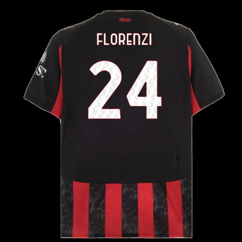 2025-2026 AC Milan Home Shirt (Florenzi 24)