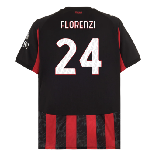 2025-2026 AC Milan Home Shirt (Florenzi 24)