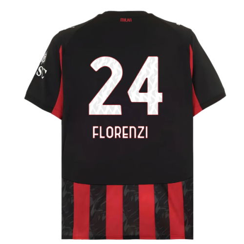 2025-2026 AC Milan Home Shirt (Florenzi 24)