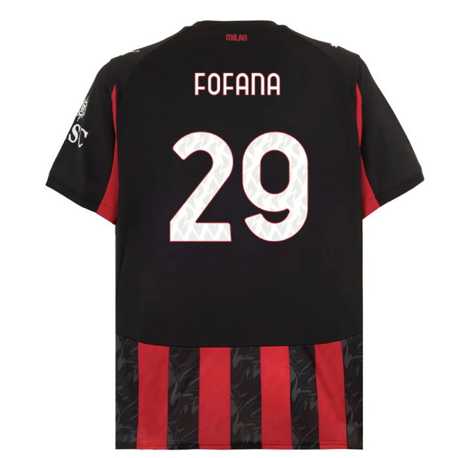 2025-2026 AC Milan Home Shirt (Fofana 29)